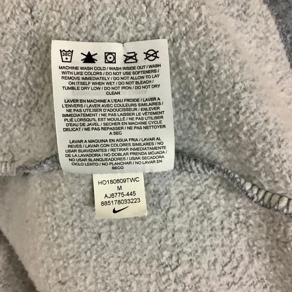 NIKE Funnel Neck Kangaroo Pocket Hi-Lo Hoodie SZ-M - Picture 5 of 8